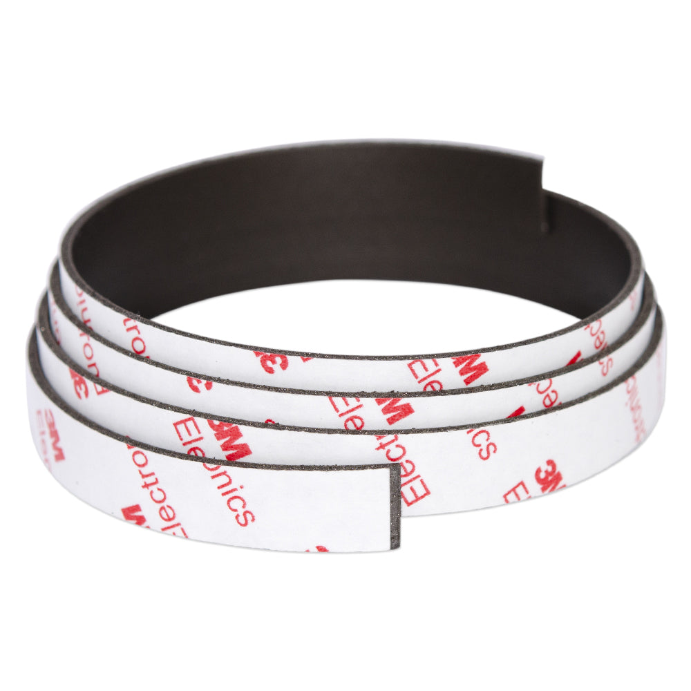 Neodymium Magnetic Strip with 3M Adhesive Tape | 12.5mm x 1.5mm x 1 metre