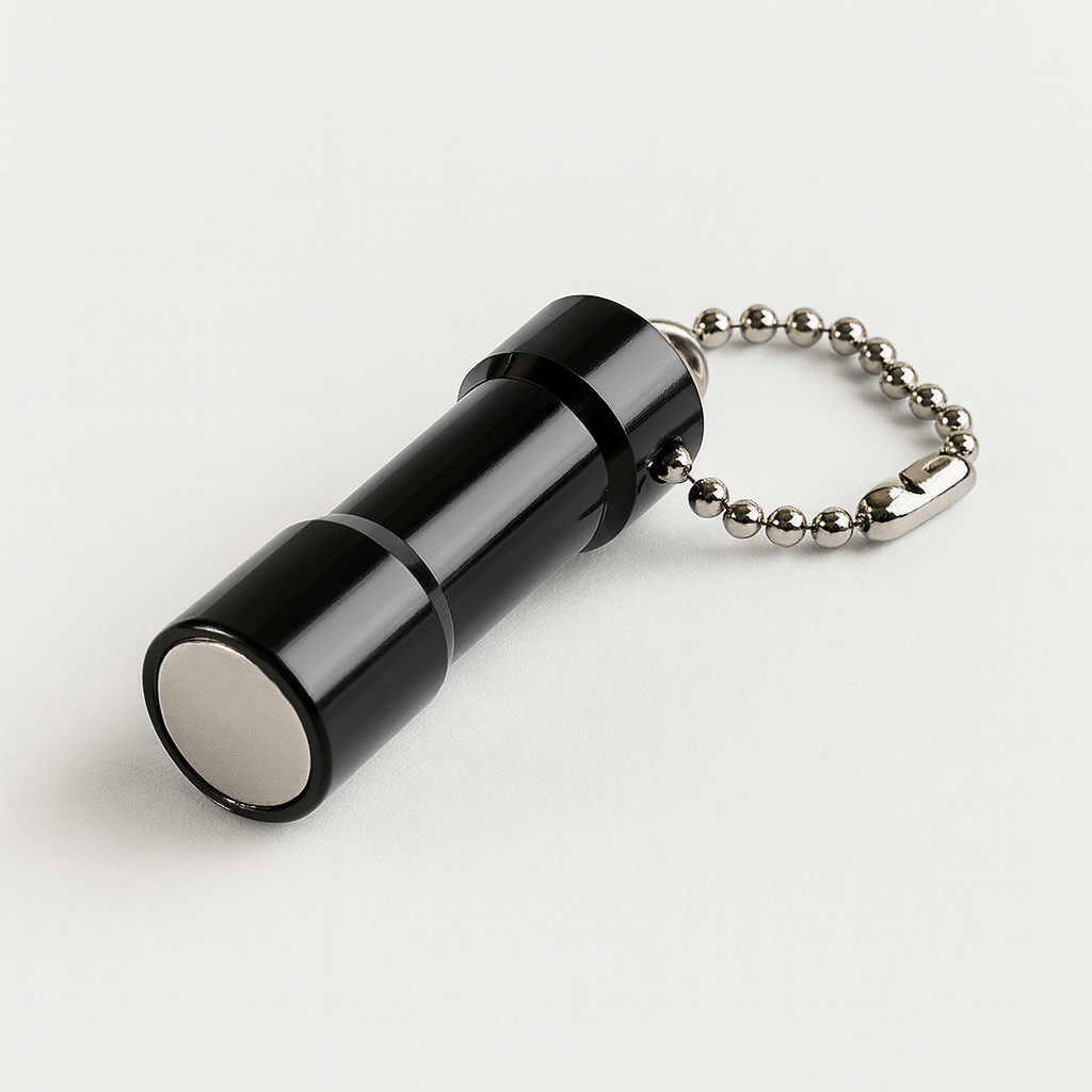 Pocket Key Chain Magnet with Aluminium Housing – 14mm (D) x 48mm (L)