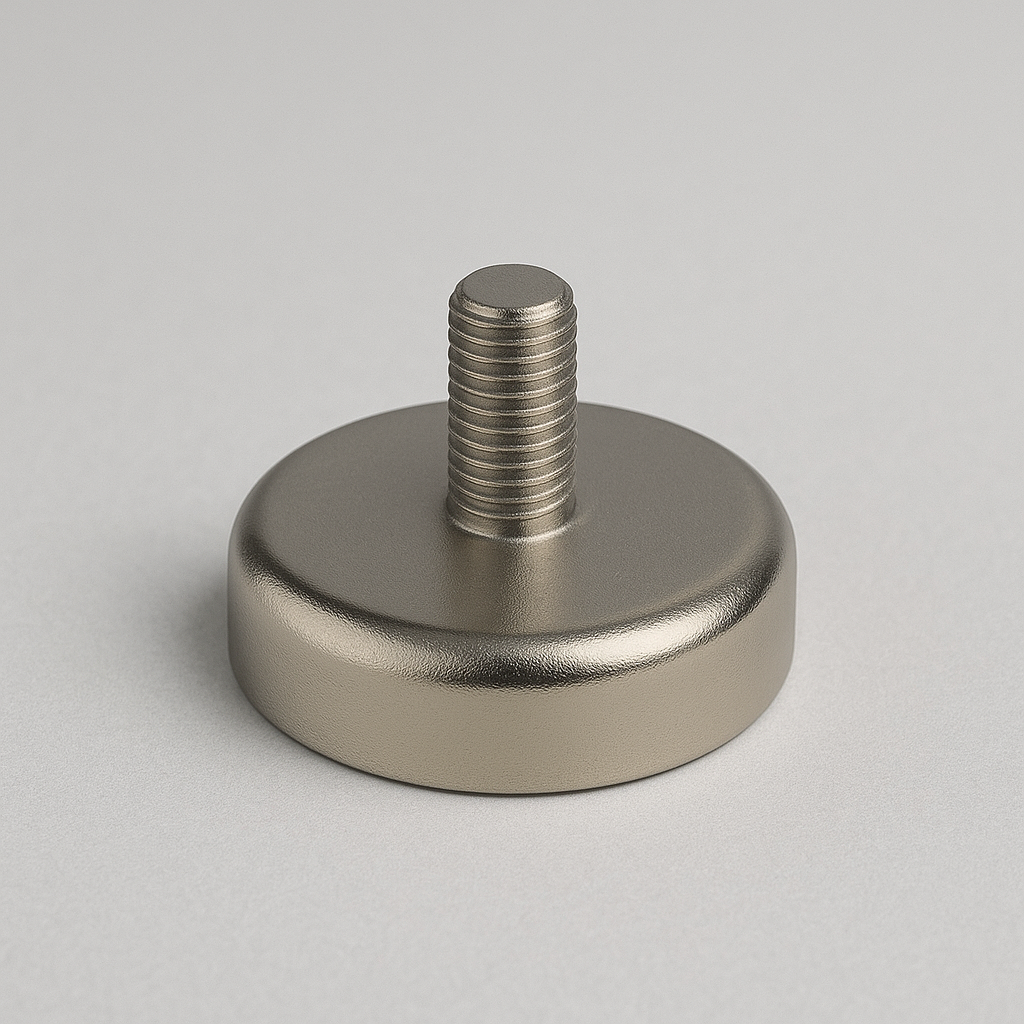 Neodymium Male Thread Pot Magnet - D25mm