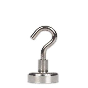Neodymium Pot Magnet with Threaded Hook - D32mm x H47mm