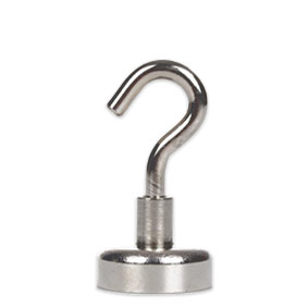 Neodymium Pot Magnet with Threaded Hook - D42mm x H47mm