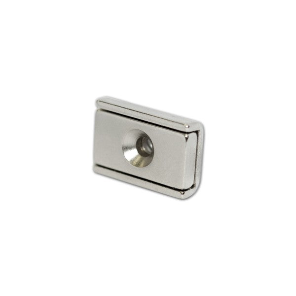 Neodymium Rectangular Pot - Countersunk 20mm x 13.5mm