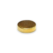 Neodymium Disc - 6mm x 2mm Gold NO DIMPLE
