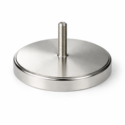 Neodymium Pot Magnet with M10 Male Thread - D75mm x 43mm (H) | 25mm External Boss
