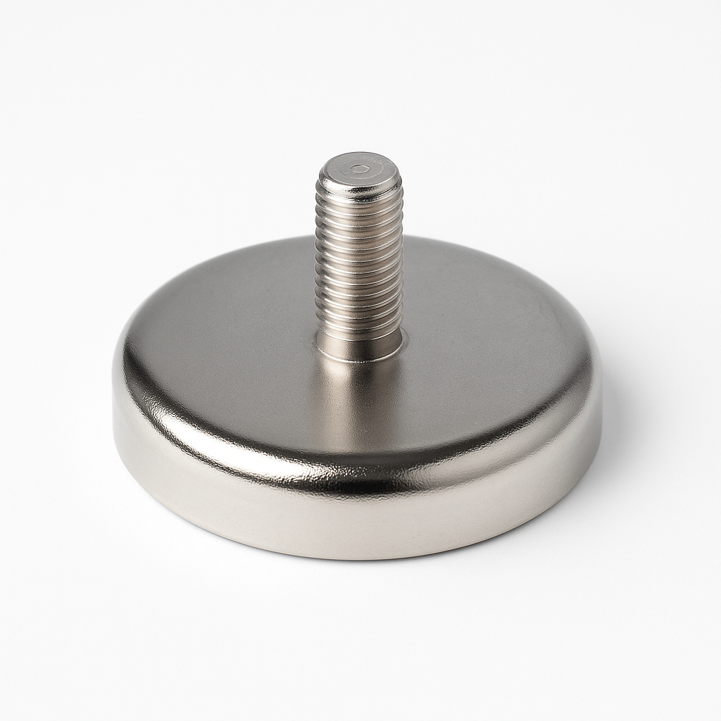 Neodymium Male Thread Pot Magnet - D48mm