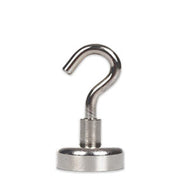Neodymium Pot Magnet with Threaded Hook - 36mm diameter x 47mm