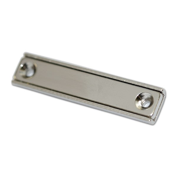 Neodymium Rectangular Pot Magnet with Countersunk Holes - 60mm x 13.5mm x 5mm